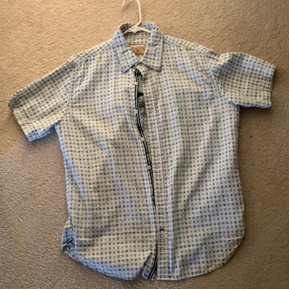 ✅ italia men short sleeve button up shirt